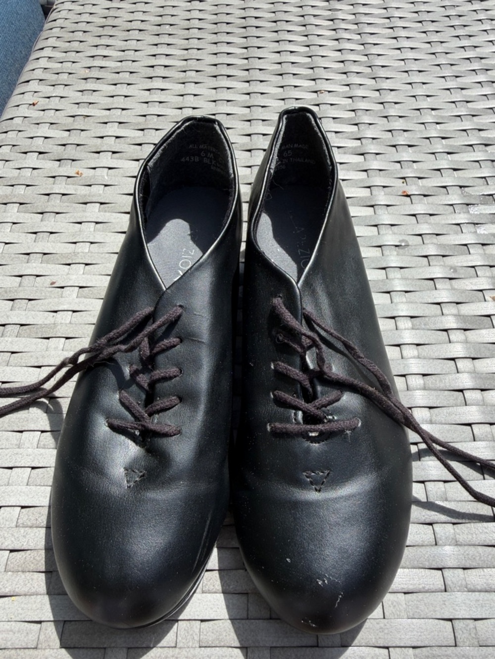 Girls BlackTap Dance Shoes Size 6